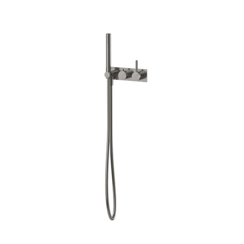 Vivid MKII Wall Shower System Brushed Carbon