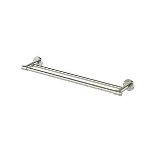 Vivid MKII Double Towel Rail 600mm Brushed Nickel