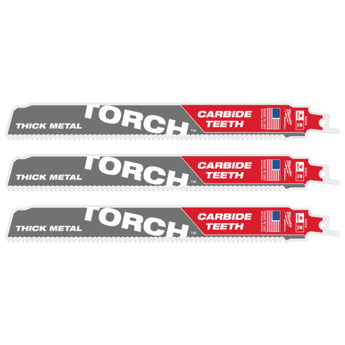 Sawzall The Torch  230mm 9 Inch 8TPI Blade  3 Pack