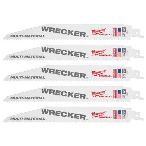 Sawzall The Wrecker  Demolition 230mm 9 Inch 7/11TPI Blade  5 Pack