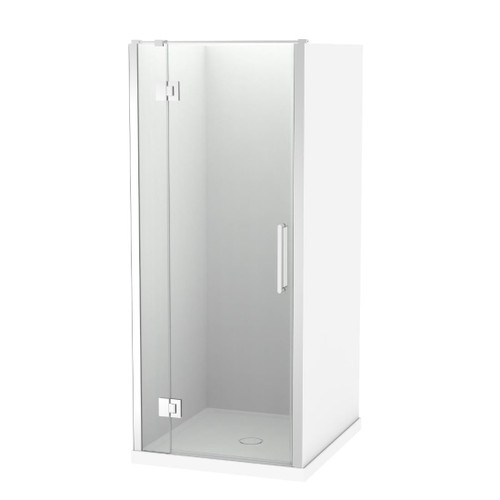 Raya Shower Enclosure Kit 1000 x 900 3 Sided 900 Door Flat Chrome