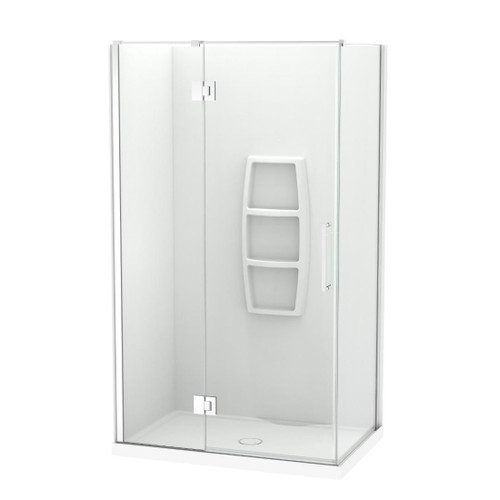 Raya Shower Enclosure Kit 1200 x 800 2 Sided 1200 Side Moulded Chrome