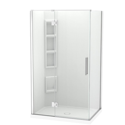 Raya Shower Enclosure Kit 900 x 1200 2 Sided Corner Moulded Chrome