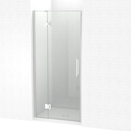 Raya Shower Enclosure Kit 900 x 1000 3 Sided 1000 Door Tile Chrome