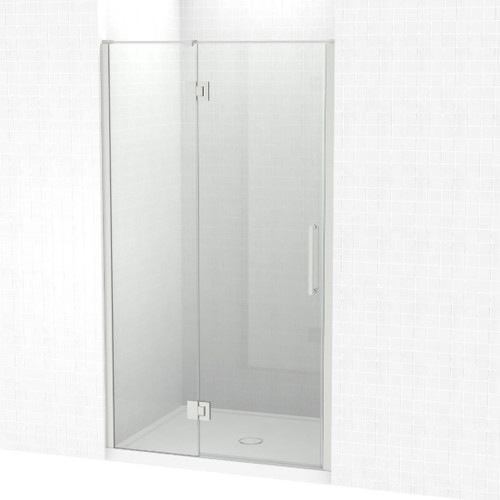 Raya Shower Enclosure Kit 1200 x 1000 3 Sided Tile Brushed Nickel