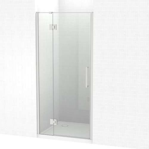Raya Shower Enclosure Kit 1000 x 1000 3 Sided Tile Brushed Nickel Corner Waste
