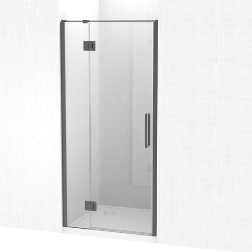 Raya Shower Enclosure Kit 1000 x 1000 3 Sided Tile Gun Metal Corner Waste