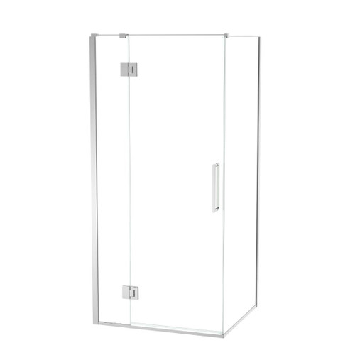 Raya Shower Door Set 1000 x 900 2 Sided 1000 Door Chrome