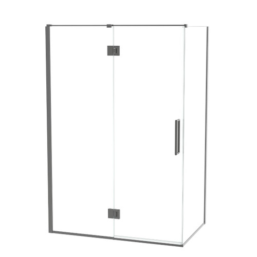 Raya Shower Door Set 1400 x 900 2 Sided Gun Metal