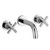 Quattro Fonte 3 Hole Basin Tap Chrome 176mm FQTV003