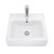 Aquamarine Semi Recessed Basin Rectangle 1 Tap Hole 440mm BA-4211-B01