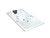 Evora Rectangular Spa Bath 1800 x 900 x 595mm Duracryl Acrylic White 11208A-CA3-0