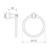 Cosmo Towel Ring Chrome 305102C