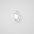 Invisi Series II Flush Button Round Single Chrome 237012C