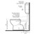 Care 400 Toilet Suite S Trap with Single Flap Seat White 987900W