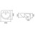 Cosmo Semi Recessed Basin One Tap Hole 864015W