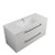Boston Wall Hung Vanity 2 Drawer Double Bowl 1200mm White Gloss