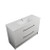 Boston Floor Standing Vanity 2 Drawer Double Bowl 1200mm White Gloss