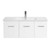 Boston Wall Hung Vanity 1 Drawer 2 Door 900mm White Gloss