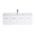 Boston Wall Hung Vanity 2 Drawer 2 Door 1200mm White Gloss