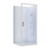 Rhine Acrylic 2-Sided Shower 1000 x 1000mm Side Moulded Wall White Pivot RHI9303