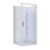 Rhine Acrylic 2-Sided Shower 750 x 915mm Corner Moulded Wall White Pivot Left Hinged RHI9136