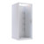 Rhine Acrylic Shower 3 Sided Corner Moulded Wall White Pivot 810mm