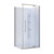 Marbella Acrylic 2-Sided Shower 915 x 915mm Corner Moulded Wall Chrome MAR9730