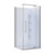 Marbella Acrylic 2-Sided Shower 820 x 820mm Corner Moulded Wall Chrome MAR9617