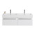 Tessa Wall Hung Vanity 2 Drawer 1200 x 450 x 425mm White Gloss