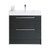 Tessa Floor Standing Vanity 2 Drawer Center Basin 900 x 450 x 900mm Charred Oak