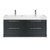 Tessa Floor Standing Vanity 4 Drawer Double Bowl 1200 x 450 x 900mm Charred Oak