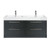 Tessa Floor Standing Vanity 4 Drawer Double Bowl 1500 x 450 x 900mm  Charred Oak