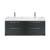 Tessa Floor Standing Vanity 4 Drawer Double Bowl 1800 x 450 x 900mm Charred Oak