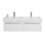 Tessa Wall Hung Vanity 2 Drawer 1500 x 450 x 425mm White Gloss