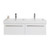 Tessa Wall Hung Vanity 2 Drawer 1800 x 450 x 425mm Charred Oak