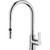 Red Kitchen Sink Mixer 1 Hole & Swivelling Spout & 3 Stainless Steel Hoses & Nylon Hose With Weight