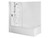 Duo II Premium Bath Screen Flat Wall 900mm For 1670mm Bath 72492A-0