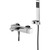 Elle Shower Mixer Diverter & Aerator & 2 Shower Wall Unions & Wall Plates & ABS Wall Bracket