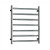 Evoke 7 Bar Round Heated Towel Rail Ladder 70W 800 x 600 x 122mm CL100