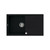 Tekno Insert Topmount Single Bowl Sink Granitek Reversible Black With Waste Kit & Overflow