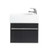 Boston Metro Wall Hung Vanity 500mm 1 Door Right Hinge 1 Tap Hole Charred Oak