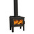 Monte Leg CA Sub 0.7 Wood Burner HTP Black