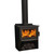 Monte Euro CA Sub 0.7 Wood Burner Gunmetal Black