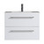 Brighton Wall Hung Vanity 2 Drawer 750mm White Gloss