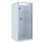 Brighton Shower Enclosure Square 3-Sided Side Moulded Wall 900 x 900 x 1950mm Chrome