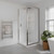Brighton Shower Enclosure 2 Sided Square Corner Moulded 1000 x 1000 x 1950mm Chrome