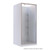 Brighton Shower Enclosure 3 Sided Square Corner Moulded 1000 x 1000 x 1950mm Chrome