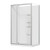 Brighton Shower Enclosure Rectangular 2-Sided Side Moulded Wall 1200 x 900 x 1950mm Chrome