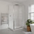 Brighton Shower Enclosure 2 Sided Rectangular Side Moulded 1200 x 900 x 1950mm Chrome